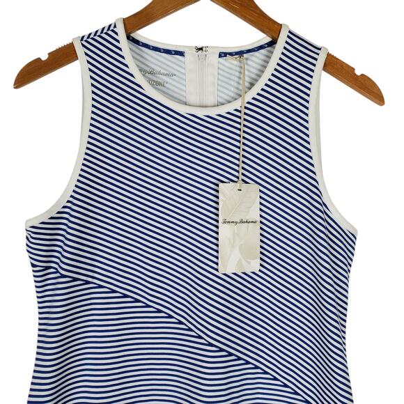 NEW Tommy Bahama Aubrey Island Zone Sun Shelter Resort Stripe Tank Dress XS UPF - Picture 4 of 15